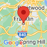 Map of Franklin, TN US